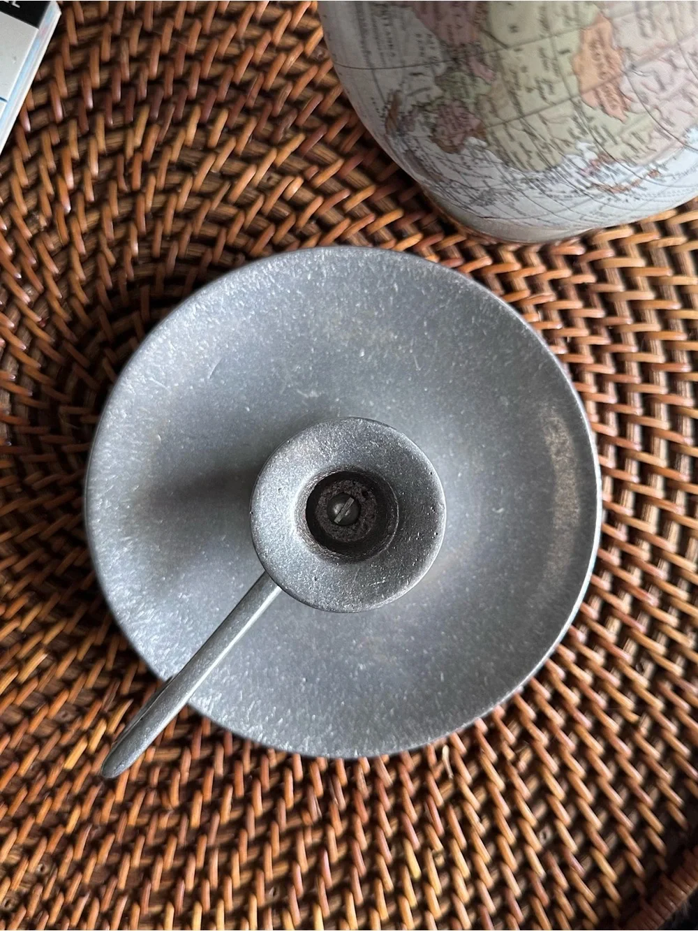 CARSON Vintage Farmhouse Primitive Statesmetal Chamberstick Candlestick Holder